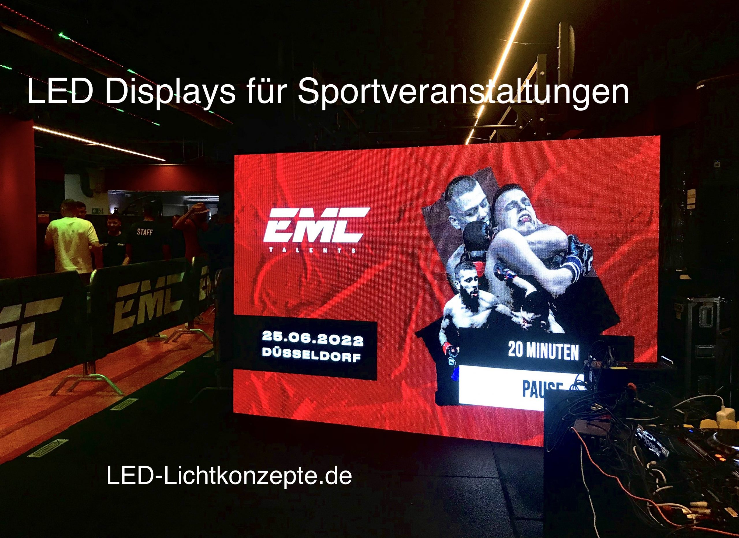 Sportevent LED Display mieten Sportverein, gym, ufd gym Düsseldorf 